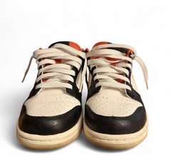 Nike Dunk Low Panda Trainers Size 6.5 Youth White Orange Black