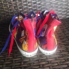 Chuck Taylor Converse All Star Superman Comics Hi-Top Sneaker Junior Size 3