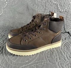 thereabouts Boys Asher Chocolate Flat Heel Boots Size Boys 11
