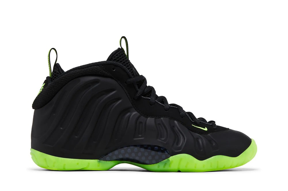 Nike Little Posite One Grade School Black Volt HF0977-001 Available Now