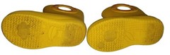 Okabashi Toddler Rain Boots Pull On & Yellow with Swirl Size 9 Pre-Owned