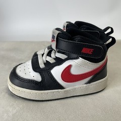 Nike Court Borough 2 Mid White Black University Red Blue by DO5894-161 Size 6C