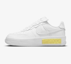 NIKE FORCE 1 FONTANKA (PS) WHITE-OPTI YELLOW SZ 2.5youth DO6146-100