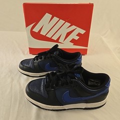 Size 4y (GS) – Nike Dunk Low Midnight Navy/Game Royal/Black With Box