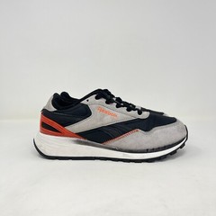 Reebok Classic Dark Gray Red Casual Athletic Shoes Sneakers Youth Size 5