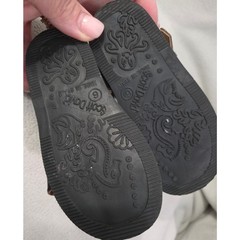 NEW Leather Scott David Spain Size 6 Kids Sandal Loafers Brown