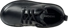 SKECHERS RAIDERS-OILER BLACK LEATHER SHOES LITTLE KID’S SIZE 11.5, 12, #9735L