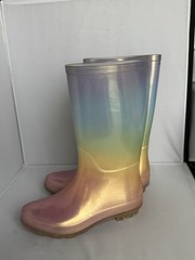 Target Unisex Kids Multicolor Gradient Rain Boots US Size 1 Man Made Materials