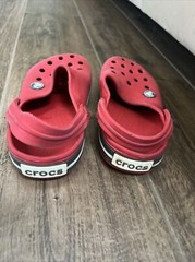 Crocs Sandals Little Kid Size C 11 Red / Blue Shoes Unisex