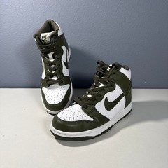 Nike Dunk High Cargo Khaki White Kids Sneakers 7Y DB2179-105 Olive Green Shoes