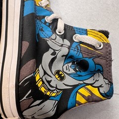Converse All Star Batman Comic High Top Sneaker Shoes Size Youth 1