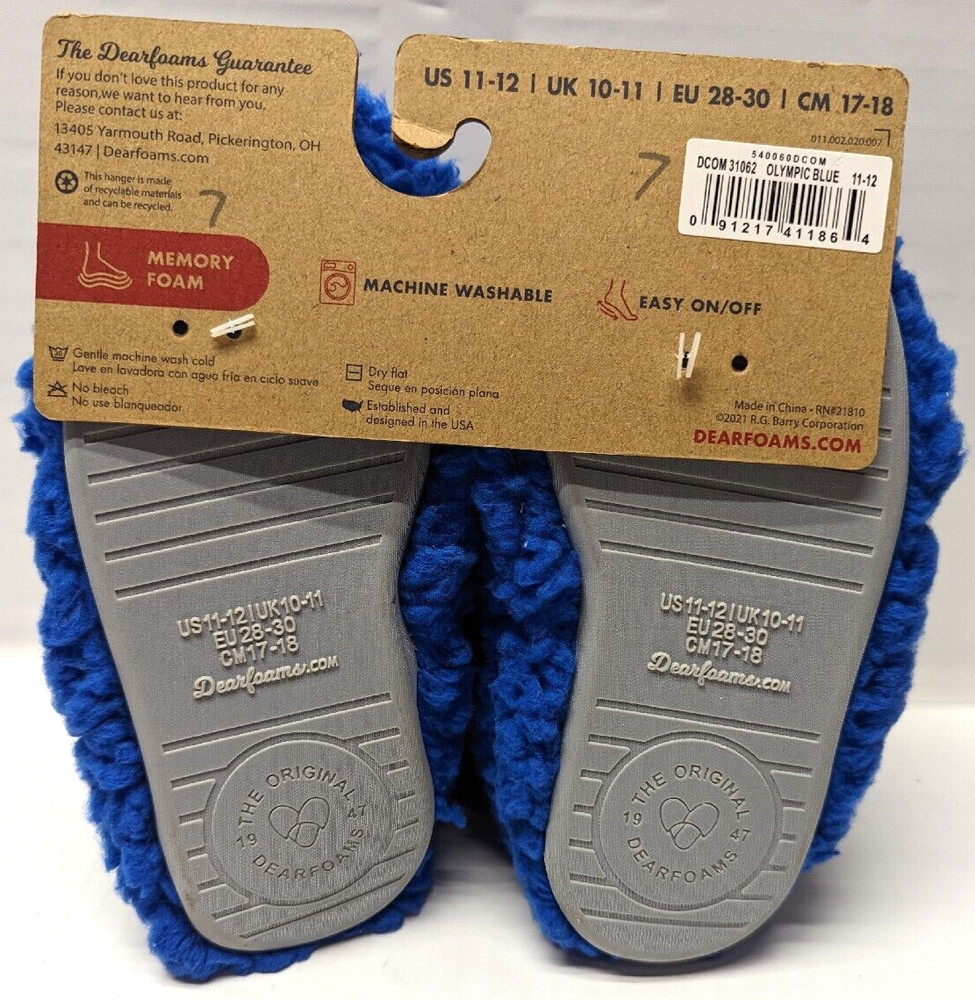 Dearfoams Kid’s Tate Pile Bootie Slipper 11-12