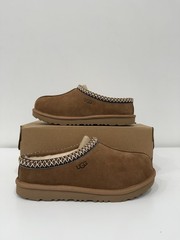 Ugg Tasman II Slippers Chestnut Brown Suede Slip-On Kids Size 6 Brand New