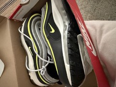 Nike Air Max 97 GS 921522-030 Platinum/Black Volt Sneakers Youth 5Y Women’s 6.5