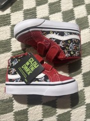 Vans Toddler Sk8-MId Reissue V DJ Rocket Jam Black/Multi Size 3.5 Glow In Dark