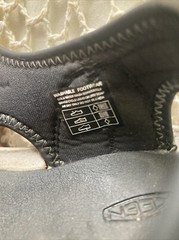 Keen Knotch River Size 8 Open Toe Sandal Black Arch Support Washable Hook &Loop