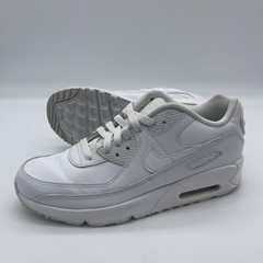Nike CD6864-100 Air Max 90 Leather GS Youth Size 7Y Shoes Recraft Triple White
