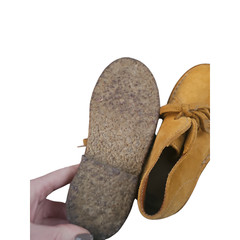 Crewcuts by J. CREW MacAlister camel cognac suede brown boots kids sz 12 $98