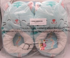 Squishmallows Slippers Jules The Tabby Cat Teal Unikids Size 4/5 NWT