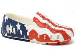 Floafers Prodigy Driver American Flag Kid’s Boat Shoe