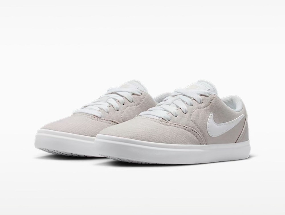 Nike SB Check CNVS PS Light Bone White Size 3Y Brand New In Box