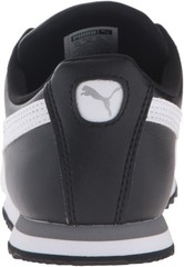 Big Kid’s Puma Roma Basic JR Black-White-Puma Silver (354259 01) – 4.5