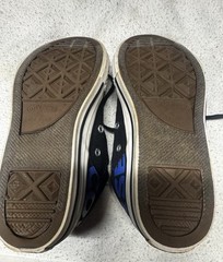 Converse All Star Kids 3 Black And Blue Only Worn Once !!
