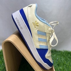 Adidas Forum Low Classic Cream White Clear Sky Semi Lucid Blue Size 3 Youth