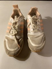 Adidas Multix J Q47162 Size 5.5 Woman’s Kids Shoes Sneakers Pink White Stripe