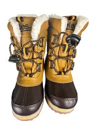Totes Toddler Wheat Brown Insulated Flat Heel Winter Boots New Size 9M Neutral