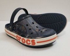 Crocs Bayaband Printed Summer Clog Crocs Navy Blue Unisex Clog Size J1