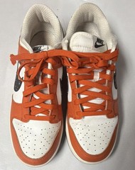 Nike Dunk Low Unisex Kids Low Top Sneakers Orange/White/Black US 8 FV6979-800