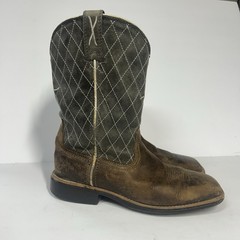Twisted X Boys Sz 3 Square Toe Western Cowboy Boots Youth Workwear
