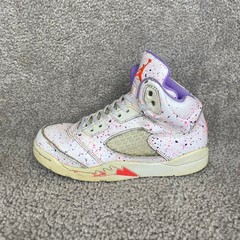 Nike Air Jordan 5 Retro Easter Splatter Shoes CT1701-100 Youth US Size 12C