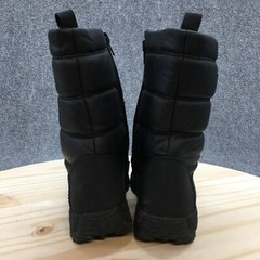 Magellan Outdoors Winter Snow Boots Youth 3 Black Faux Leather Zip NO INSOLES