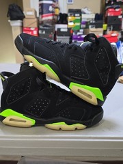 Size 5Y. Nike Air Jordan 6 Retro GS “Electric Green” Black (384665-003) nobox
