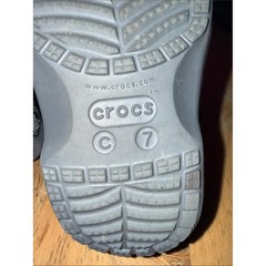 Kids Crocs Classic Lined Clogs Charcoal Gray Size C7