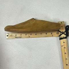 Universal Thread Kids Tan Faux Suede Backless Mules Slip On Shoes Size 7.5