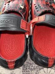 Crocs X Marvel Team Spider-Man Echo Clog Black Red Kids Size 5