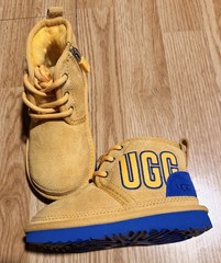 Ugg Toddler Nemuel Graphic Outline Chukka Boot Summer/Neptune Suede Size 9 NWOT