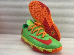 Nike KD VI 6 GS Candy Edition Lime Red Orange (599477-300) Size 5.5Y GOOD