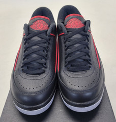 Nike Air Jordan 2 Retro Low GS „Christmas“ Black Red Green Youth Sz 6 FJ6869-006