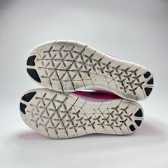 Nike Free RN (GS) Pink Burst Gray Athletic Running Shoes 833993-600 Youth Size 7