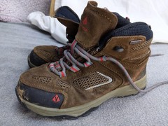 Vasque Hiking Boots Youth Kids Size 2 33 Brown Suede Waterproof Outdoor Trail