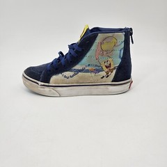 VANS x Spongebob Squarepants Zip High Top Shoes Youth’s Size 2 Skate Blue 721356