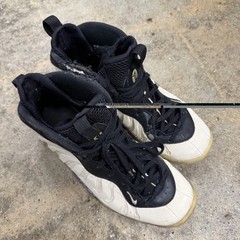 Nike Little Posite One Size 7Y Light Orewood Foamposite FQ1930-001 *DISTRESSED*