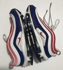 Nike Air Max 97 USA Size 5Y / 6.5 Wmns GS Blue White Red CW5856-100