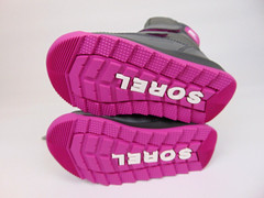 NEW SOREL Whitney II Strap Boot WP Winter Boots Little Girl Size 7.0 T Gray Pink