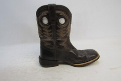 Durango Little Youth Size 3 M Dark Brown Leather Buckaroo Cowboy Western Boots