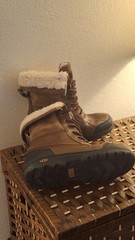 UGG Kids Boots Leather Shearling Lace Up BUTTE II CWR Girl Boy Size 2 Waterproof